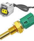 Toyota Engine Coolant Temperature Sensor 89422-20010 89422-35010 With Connector Pigtail Harness Go-To Replacement For Toyota 4Runner Tacoma Camry Tundra Lexus ES350 ES330 GX460 GS350 RX300 And More, brass sensor with connector