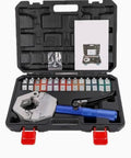 Heavy Duty Hydraulic Crimping Tool And Hose Crimping Machine Portable Power Tool For AC Pipe Die Sets Size 6 To 12 Inch in case with dies