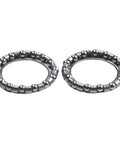 Close-up of Steering Headset Ball Bearings Set Of 4 For Electric Bikes, Durable Steel Construction, side view of bearings.