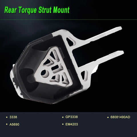 Rear torque strut mount for Engine Motor Mount Set For 2013 2014 2015 2016 Dodge Dart 2.0L 2.4L Replacement A5690