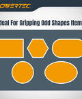 Image showing various shapes to illustrate versatility of Strap Clamp Set For Woodworking With Quick Release Levers, Ergonomic Handle.