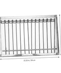 Steel Pigeon Cage Door With Secure Lock For Bird Loft Entry Gate, showing durable metal bars and dimensions, 39cm x 26cm.