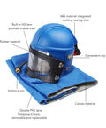 Sandblasting Helmet With Air Supply For Safe Spray Work Durable ABS Hood With Double Lens Protection Clear View Safety Gear