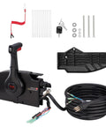 Side Mounted Outboard Remote Throttle Control Box With Power Trim Switch And Lanyard 16.3 Ft Harness 8 Plus 4 Pin Marine