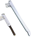 Top Shelf Wall Oven Door Hinge Set Built From Heavy Duty Silver Metal Compatible With Major Appliances Rock Solid Replacement Parts To Get Your Oven Running Smooth As Silk Today - close-up view of metal arms.