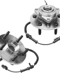 Front Wheel Bearing Hubs Brake Kit For 2009 2011 Dodge Ram 1500 5 Lug With 13.23 Inch Drilled Slotted Rotors And Ceramic Brake Pads