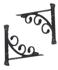 2 Pack Wall Mounted L Shaped Shelf Brackets Space Saving Heavy Duty Angle Supports For Bookshelves Displays And Home Decor