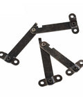 Rotating Concealed Cabinet Hinges 61mm Hidden Door Hardware 2 Pack Easy Install Heavy Duty Load Bearing Smooth Pivot steel finish