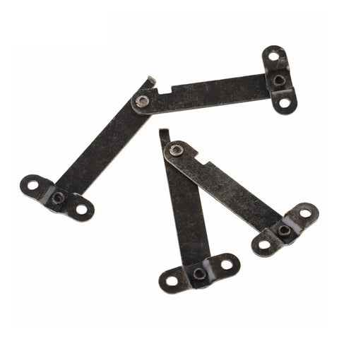 Rotating Concealed Cabinet Hinges 61mm Hidden Door Hardware 2 Pack Easy Install Heavy Duty Load Bearing Smooth Pivot steel finish