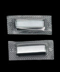 Crystal Clear Magnetic Sew On Snap Closures For Purses And Handbags Easy Peasy Conceal Install Hella Sturdy Machine Friendly Bag Hardware Set Of Six Pairs Straight Up Reliable Craft Gear - Close-up view of two clear magnetic snaps.