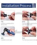 Installation steps for 2 Inch Die Grinder Sanding Discs Set With 125Pcs 36 Grit Zirconia Roll Lock Discs And One Quarter Inch Holder