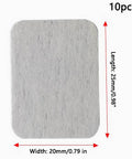 10 Pack Folding Nylon Aircraft Hinges For Aileron Elevator Rudder 20x25x0.3mm White Durable Replacement For Airplane Model