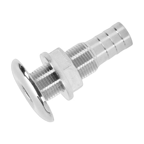 Stainless Steel Marine Thru Hull Fitting Beefy Boat Drain Connector For Bilge Drainage And Cooling System Easy Installation