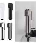 Plastic Bidet Sprayer Multi-Functional Handheld Faucet Toilet High Pressure Shower Self Cleaning Accessories(Silver) in silver and other colors.