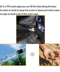 6Ft To 11Ft Patio Umbrella Mosquito Netting With Zipper Door, TPU water pipe installation, polyester mesh fabric