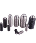 Heavy Duty Stainless Steel Spring Ball Plungers M16x50mm Hex Socket Grub Screws Featuring Rock Solid Grip Built Tough And Hella Durable For Precision Mounting And Rough Work Sites 10 Pack Set assorted sizes and finishes