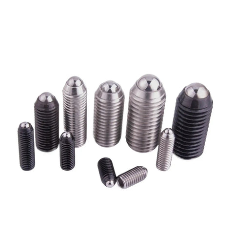 Heavy Duty Stainless Steel Spring Ball Plungers M16x50mm Hex Socket Grub Screws Featuring Rock Solid Grip Built Tough And Hella Durable For Precision Mounting And Rough Work Sites 10 Pack Set assorted sizes and finishes