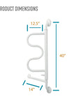 Curve Grab Bar With Handrail For Bathroom Safety No Slip Grip Rotating Swing Handle Wall Mounted Grab Bar dimensions 12.5x14x40 inches