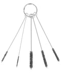 Must Have 5 Piece Tube Brushes Kit Clean Dirty Bottles Straws Mugs And Coffee Machines Fast With Stainless Steel Rod And Nylon Tufted Bristles Fit Small Niche Areas Plus Key Ring Hook Makes It Easy As Pie To Latch On Perfect For Every Home Job. 5 tube brushes on key ring