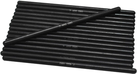 Turnkey Six Point Zero Camshaft Installation Kit For Daily Drivers Featuring Beehive Valve Springs GM Lifters Pushrods Retainers And Head Gaskets Built In USA For Hella Smooth Street Ride And Low End Power, detailed view of black pushrods.