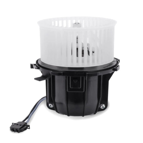 Front Hvac Heater Blower Motor For Audi A4 A5 Q5 S4 S5 Quattro 2008 To 2016, single unit design, black and white, plug and play.