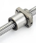 Heavy Duty C7 Precision Ball Screw Sfe4040 with steel body and bearing setup for CNC routers and 3D printers.