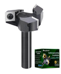 Front view of Slab Flattening Router Bit With 1/2 Inch Shank, 2 Inch Cutting Diameter, Three Wings For Spoilboard Surfacing And Wood Planing