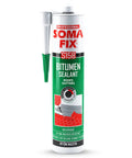 Heavy Duty Waterproof Roof Sealant For Shingles Gutters RV Roofs And Asphalt Black Bitumen Cartridge 10.5 Fl Oz