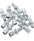 12 Piece Silver Bicycle Brake Cable Adjuster Lever Screw Set M6 Includes Caliper Locking Tool And Brake Cage Bolts For Motorcycles And Scooters Crafted From Premium Carbon Steel With Superior Wear Resistance Rust And Deformation Resistant