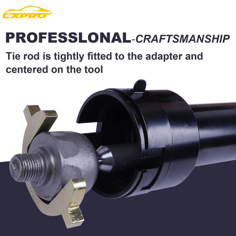 CXPRO inner tie rod removal tool kit with 1/2-in drive and crowfoot adapters for tie rods