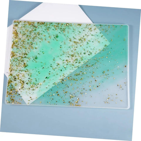 Top Shelf 2Pc Silicone Craft Resin Mats For DIY Epoxy Casting Projects And Custom Home Table Decor Or Writing Board Creations With Durable Non Stick Surface