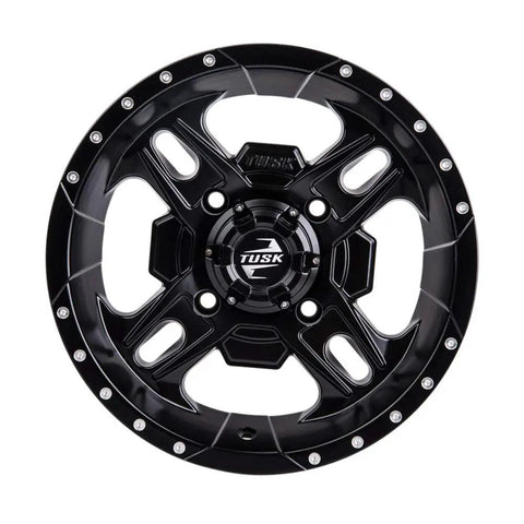 Beartooth Wheel 12x7 Matte Black 4 By 156 Bolt Pattern For Polaris RZR 900 Trail Ultimate 2021 2022 2023 2024 2025 Cast Aluminum Wheel