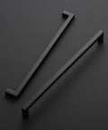 12.6 Inch Square Cabinet Handles Matte Black Pulls For Kitchen Cupboards And Drawers 1 Pack Center To Center 12.6 Inches