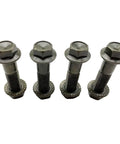 Four Grade 5 flange bolts and lock nuts, part of a Go Kart Engine Mount Bolt Kit For Predator And Tillotson Engines Heavy Duty One And A Half Inches Long