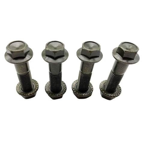 Four Grade 5 flange bolts and lock nuts, part of a Go Kart Engine Mount Bolt Kit For Predator And Tillotson Engines Heavy Duty One And A Half Inches Long
