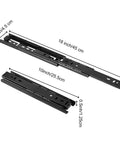Beefy 10 Inch Full Extension Drawer Slides With Ball Bearing 5 Pair Telescopic Side Mount Rails Heavy Duty Steel Measurements
