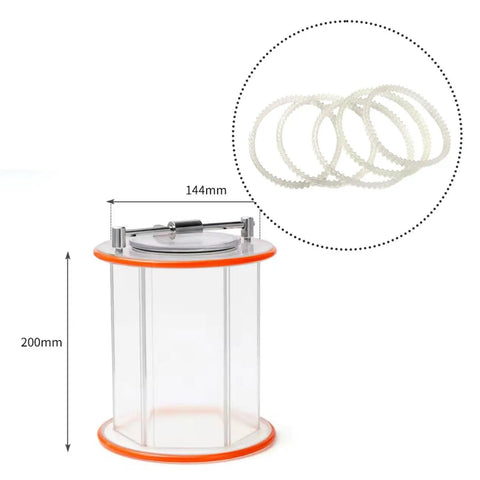 Durable Nylon 6X KT6808 Chain Dentate Strips For Jewelry Rotary Tumbler Polishing Machines with dimensions