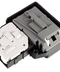 Washer Door Lock Latch Switch Replacement Part For WM4000HWA/01 Front Load Washer Easy Install DIY Friendly Durable High Quality Replacement Fits Securely Black White Gray Color Options, gray and white plastic latch switch
