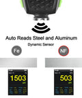 Digital Paint Thickness Gauge for Magnetic and Non Magnetic Substrates with Voice Readout and Color HD Display Pro Grade Car Coating Thickness Meter for Paint Varnish Enamel Chrome and Galvanized Coatings showing Fe and NF readings