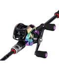 Telescopic Fishing Rod And Reel Combo 1.8m 2.1m M Power Carbon Fiber Baitcasting 5 Or 6 Sections Rod With 18 Plus 1BB