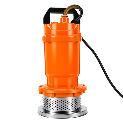 Jiawu 6000GPH Submersible Water Pump High Flow Transfer for Home Farm Industrial Use Compact Low Noise Powerful Motor Orange With Us Plug Perfect For Draining Pool Fish Tank Irrigation Projects Easy Setup And Reliable Performance