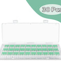No Screwdrivers Needed With These 30pcs Push Button Lever Wire Connectors Featuring Quick Release Mechanism For Fast Three Port Junction Installation In Tight Spaces Without Any Tools Required, 30-piece clear plastic case