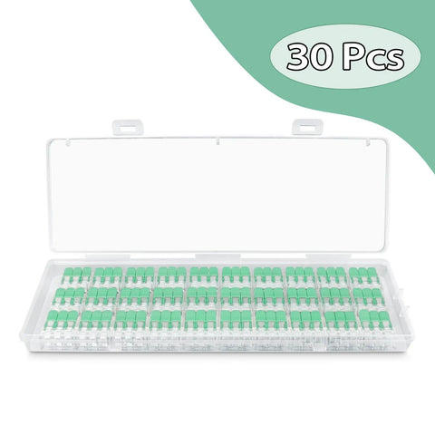 No Screwdrivers Needed With These 30pcs Push Button Lever Wire Connectors Featuring Quick Release Mechanism For Fast Three Port Junction Installation In Tight Spaces Without Any Tools Required, 30-piece clear plastic case