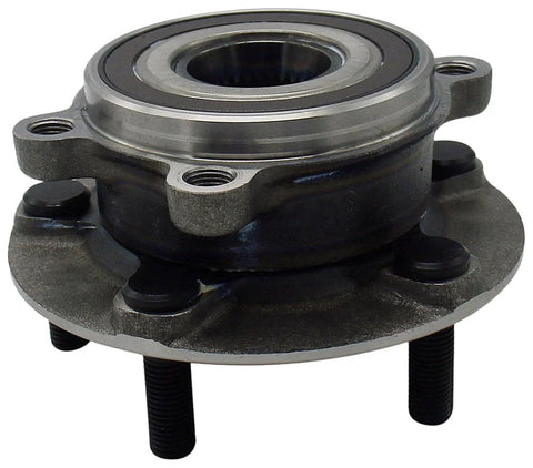 Front Wheel Bearing And Hub Assembly For Select Mazda Models, Complete Replacement with Hub and Bearing, Precision Engineered, Silver/Black