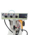Jaryannix 110V Electrostatic Powder Coating Machine control panel with gauges for powder, air, and electrostatic adjustment.