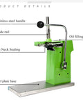 Smooth Operator Manual Bag Clipper Sealer Stapler With Two Thousand U Shaped Staples For Retail Store Bins And Grocery Sacks Bags It Tight And Cuts Messy Ends showing stainless steel handle and guide rail.