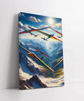 Soaring Gliders Over Majestic Mountain Landscape Wall Art For Living Room And Bedroom Epic Vibe Premium Poster Or Ready To Hang Canvas