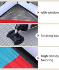Inflatable Sail For Wind Wing Foiling And Kitesurfing, 4.2 Square Meters Windsurf Wing Foil with window and rotating base