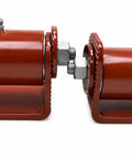 Close-up view of 3.5-Inch Adjustable Roller Cage Hinges Heavy Duty Built Like a Tank with Grease Fitting for Easy Maintenance.