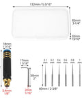 Hardcore Tungsten Steel Scribing Chisel Set featuring seven ultra slick blades in a durable case for precision crafting.
